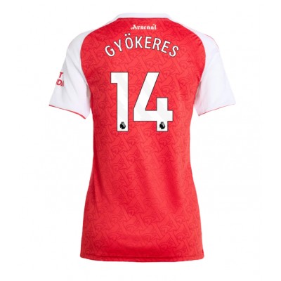 Arsenal Viktor Gyokeres #14 Heimtrikot Frauen 2025-26 Kurzarm Arsenal Viktor Gyokeres #14 Heimtrikot Frauen 2025-26 Kurzarm